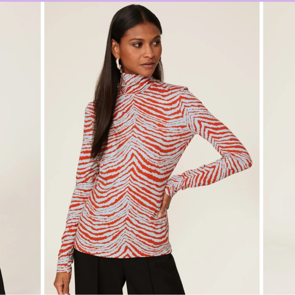 Proenza Size S Zebra Turtleneck WORN ONCE